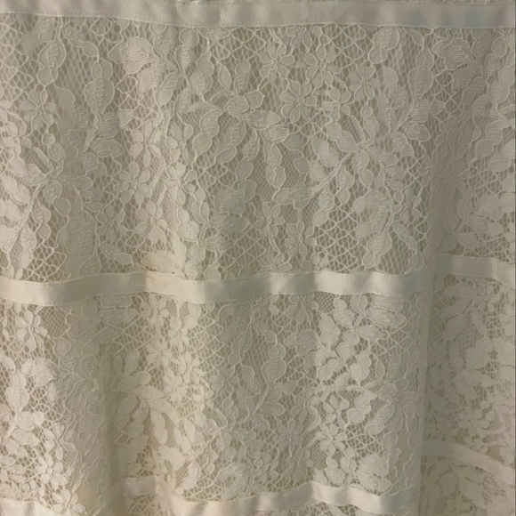 Nanette Lepore Preppy White Floral Lace Cotton Dress. Quiet Luxury. Size 8 - Picture 8 of 12